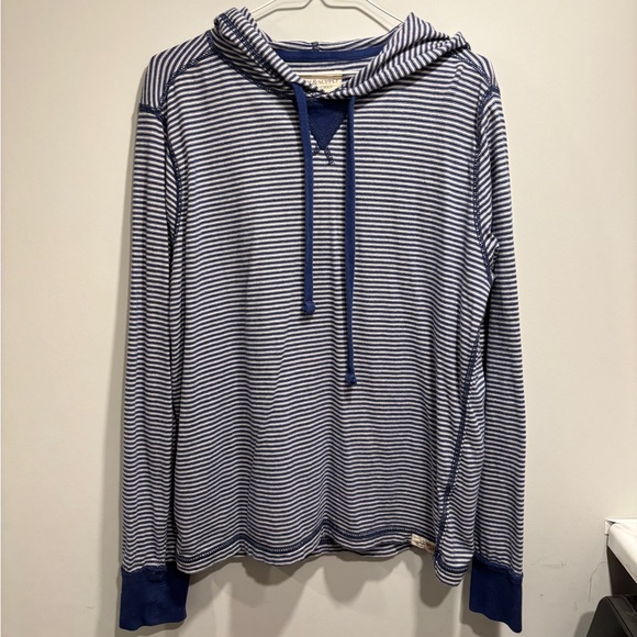 Polo Ralph Lauren Blue Stripped Lightweight Hoodie - Picture 5 of 6